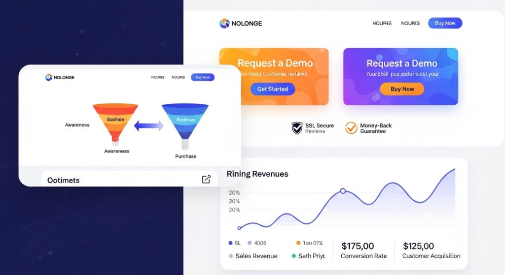 Conversion-focused design turning a website into a sales machine with optimized CTAs and revenue growth analytics