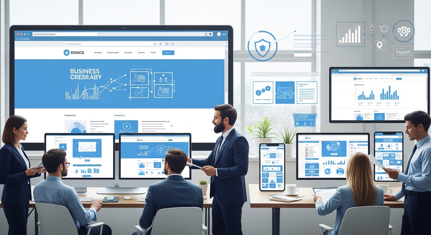 Professional web development improving business credibility and online growth